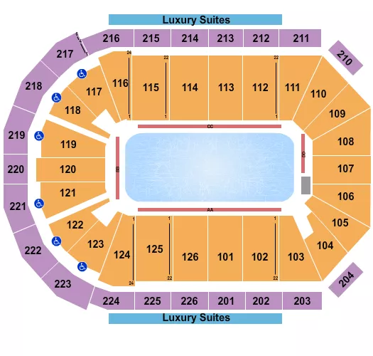 ICE SHOW Seating Map Seating Chart