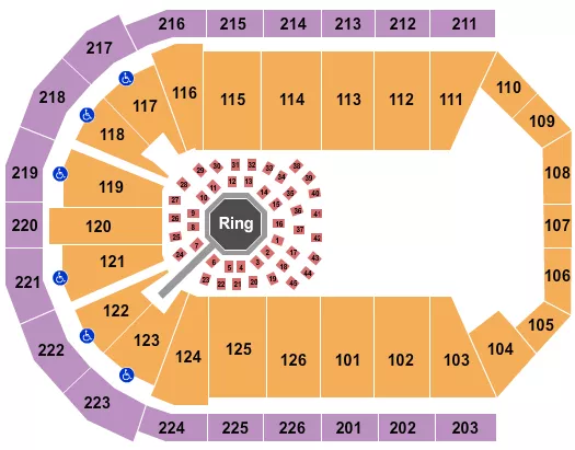 MMA 2 Seating Map Seating Chart