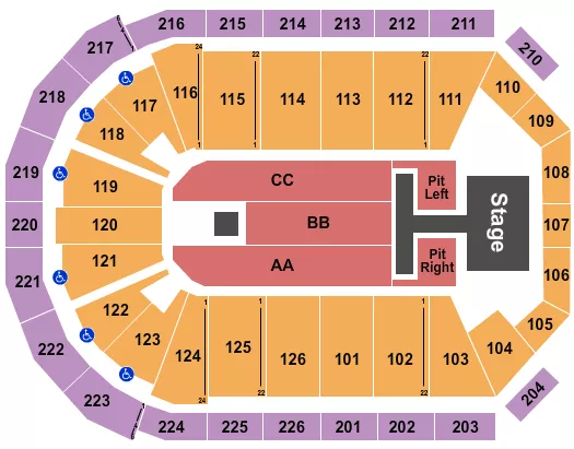 OLD DOMINION Seating Map Seating Chart