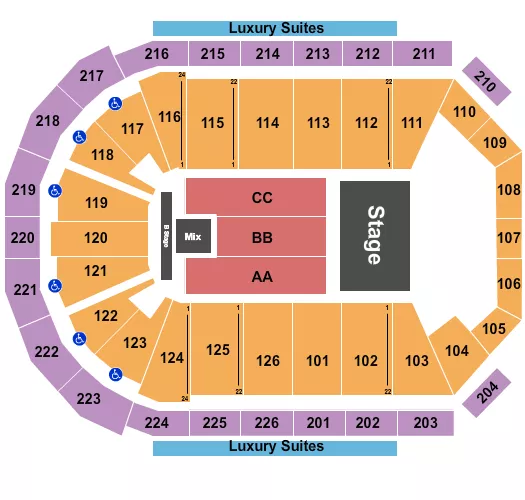 RICARDO ARJONA Seating Map Seating Chart