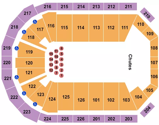 RODEO 2 Seating Map Seating Chart