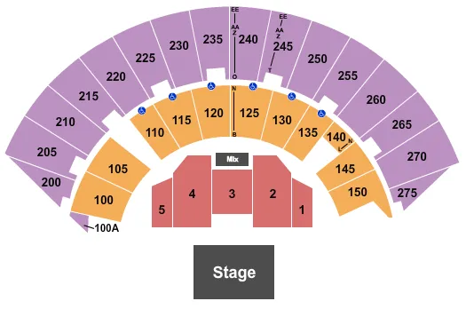 MERCYME Seating Map Seating Chart