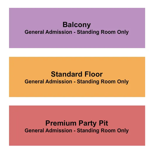 GA PIT FLOOR BALCONY Seating Map Seating Chart
