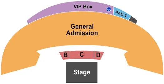 LIVE IN CONCERT Seating Map Seating Chart