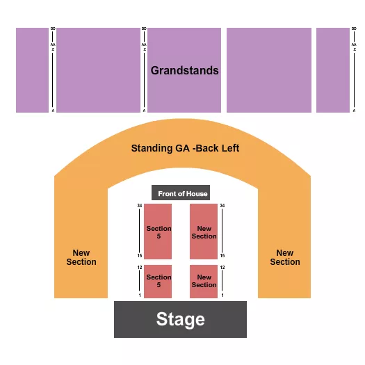 CONCERT Seating Map Seating Chart