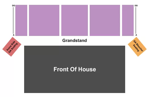 FRONT OF HOUSE Seating Map Seating Chart