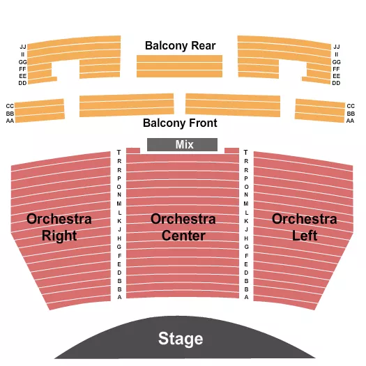 ENDSTAGE Seating Map Seating Chart