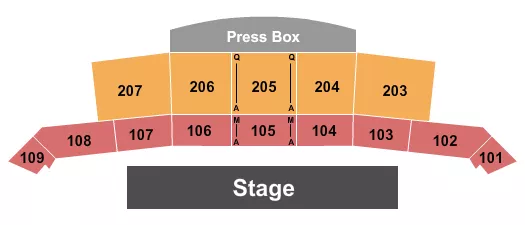 DCI Seating Map Seating Chart