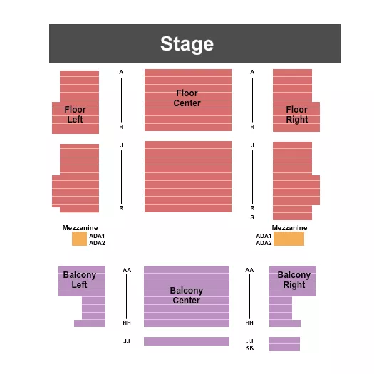 END STAGE 2 Seating Map Seating Chart