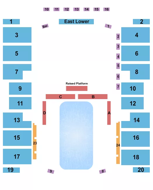 ICE SHOW Seating Map Seating Chart
