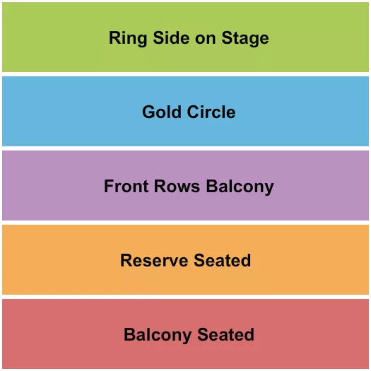 WRESTLING Seating Map Seating Chart