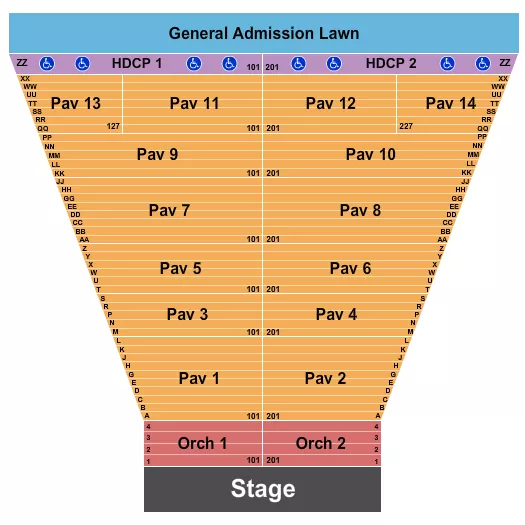 ENDSTAGE 2 Seating Map Seating Chart
