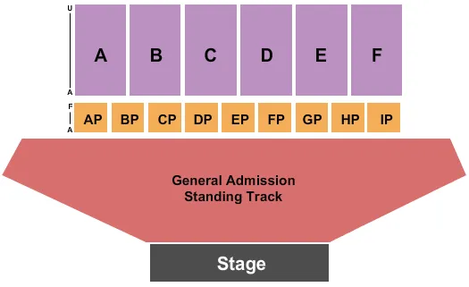 END STAGE Seating Map Seating Chart