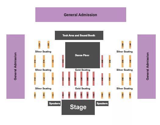 GA SILVER GOLD 3 Seating Map Seating Chart