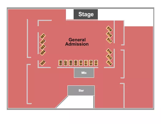 GA TABLES Seating Map Seating Chart