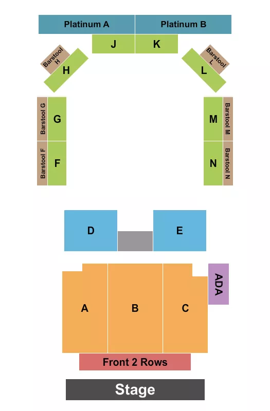 ENDSTAGE 4 Seating Map Seating Chart