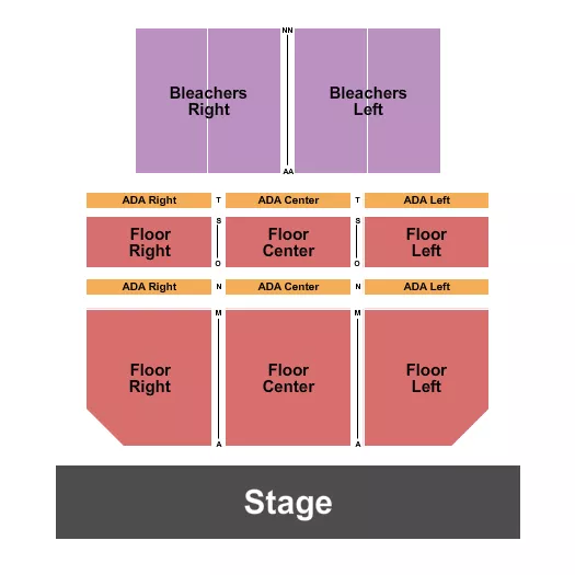 END STAGE 2 Seating Map Seating Chart
