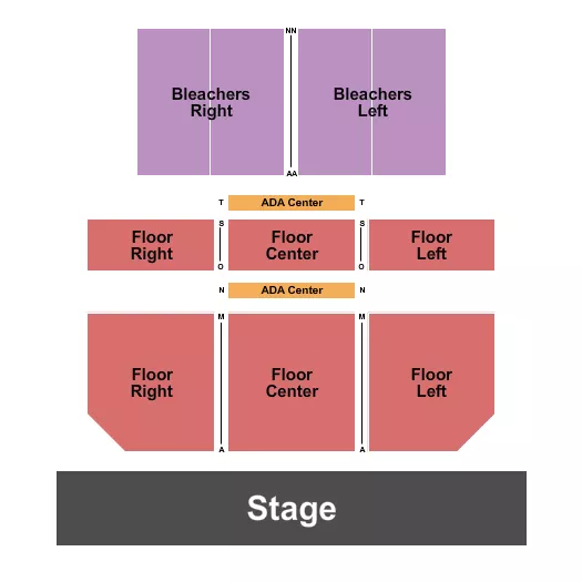 ENDSTAGE 3 Seating Map Seating Chart