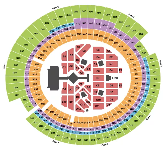 TAYLOR SWIFT Seating Map Seating Chart