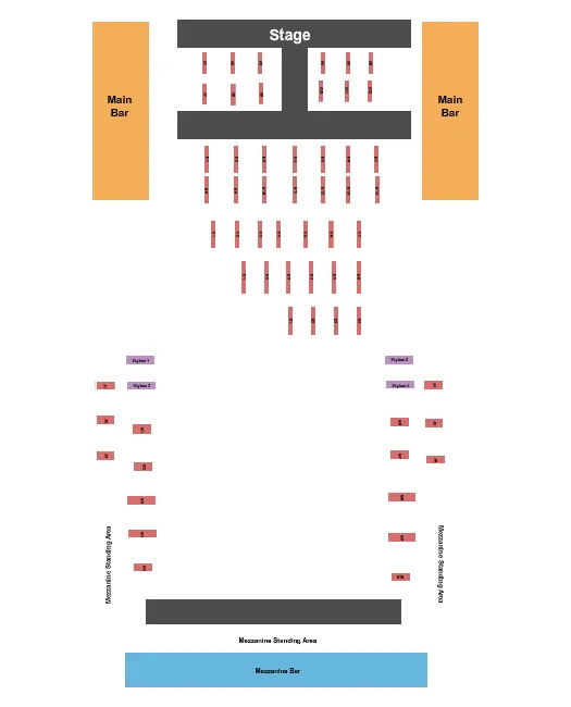 ENDSTAGE 2 Seating Map Seating Chart