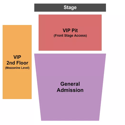 GA VIP PIT VIP 2ND FLR Seating Map Seating Chart