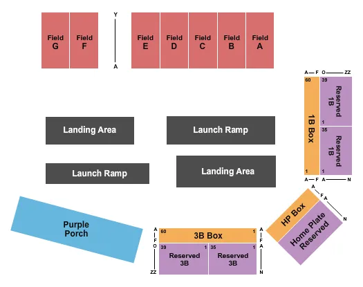 MEMORIAL STADIUM ID NITRO CIRCUS Seating Map Seating Chart