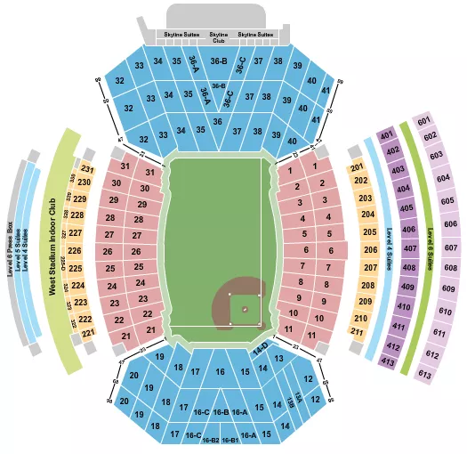 MEMORIAL STADIUM NE SAVANNAH BANANAS Seating Map Seating Chart