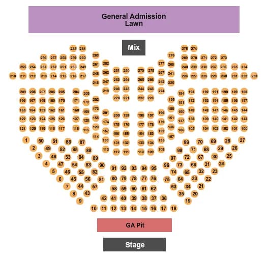 ENDSTAGE TABLES Seating Map Seating Chart