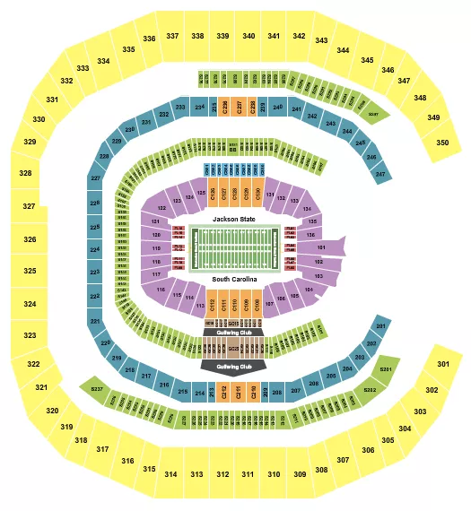 MERCEDES BENZ STADIUM FOOTBALL CELEBRATION BOWL Seating Map Seating Chart