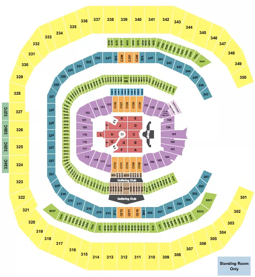 MERCEDES BENZ STADIUM ED SHEERAN Seating Map Seating Chart