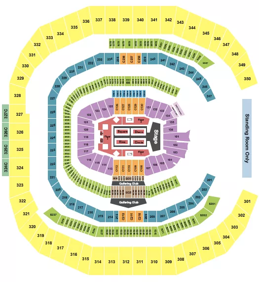 MERCEDES BENZ STADIUM HARRY STYLES Seating Map Seating Chart