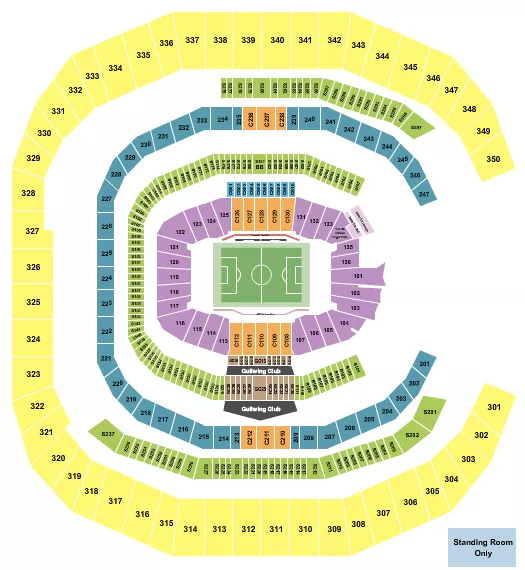 MERCEDES BENZ STADIUM SOCCER 3 Seating Map Seating Chart