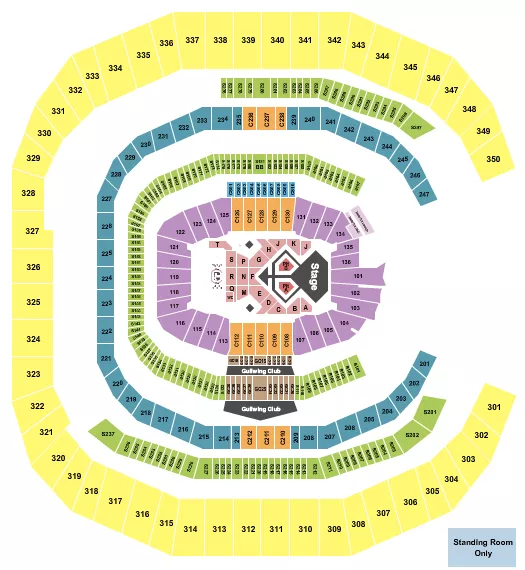 MERCEDES BENZ STADIUM USHER Seating Map Seating Chart
