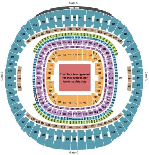 GENERIC FLOOR Seating Map Seating Chart