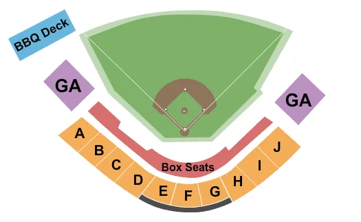 BASEBALL Seating Map Seating Chart