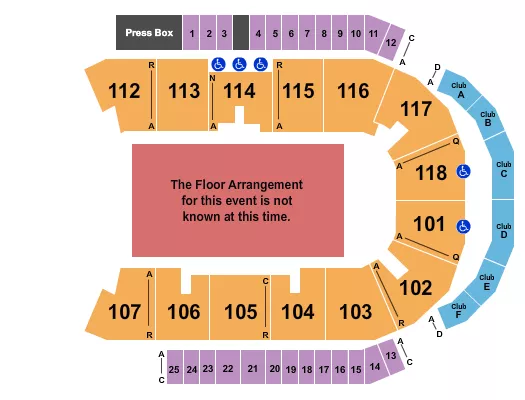 GENERIC FLOOR Seating Map Seating Chart