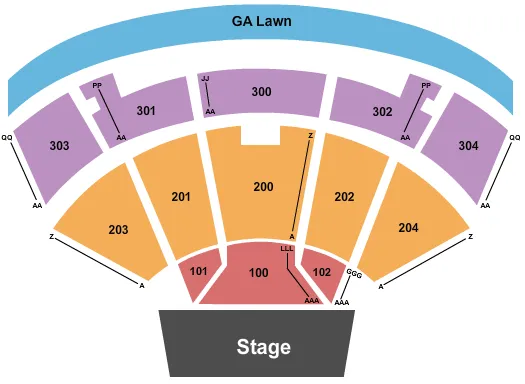 ENDSTAGE Seating Map Seating Chart