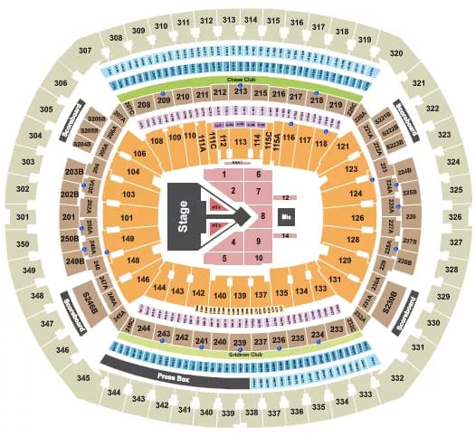 BIGBANG Seating Map Seating Chart