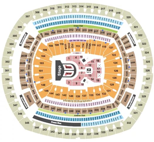KAROL G Seating Map Seating Chart