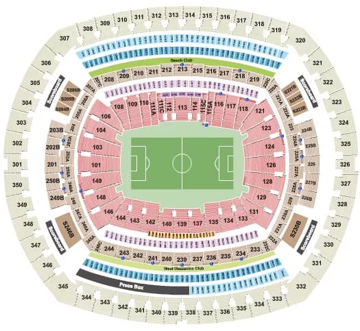 SOCCER Seating Map Seating Chart