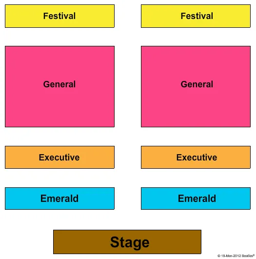 END STAGE Seating Map Seating Chart
