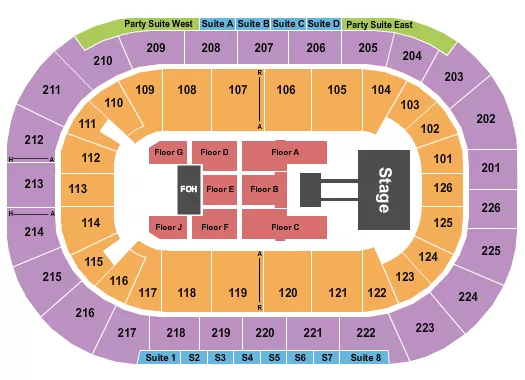 LE SSERAFIM Seating Map Seating Chart