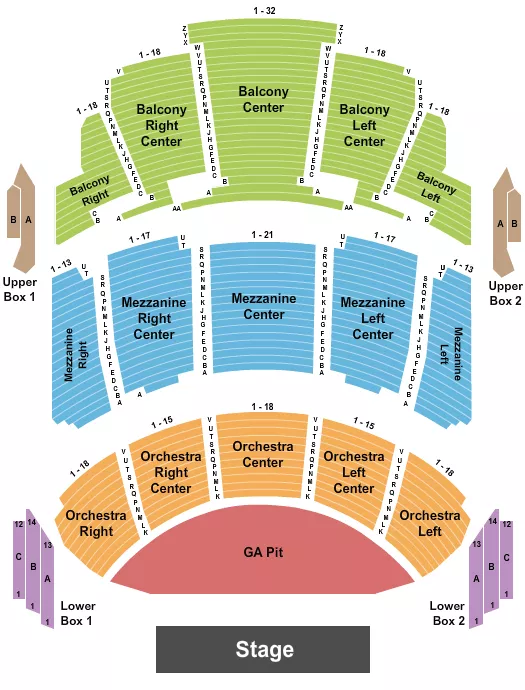 ENDSTAGE GA PIT Seating Map Seating Chart