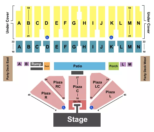 OLD DOMINION Seating Map Seating Chart