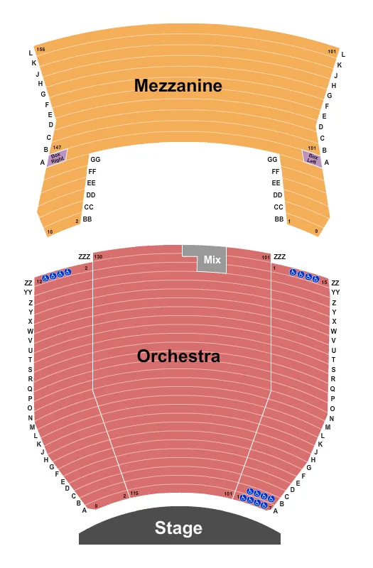 ENDSTAGE 2 Seating Map Seating Chart