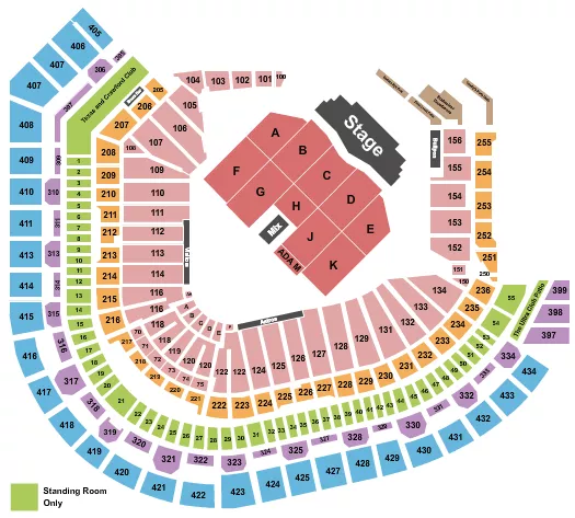 CONCERT Seating Map Seating Chart