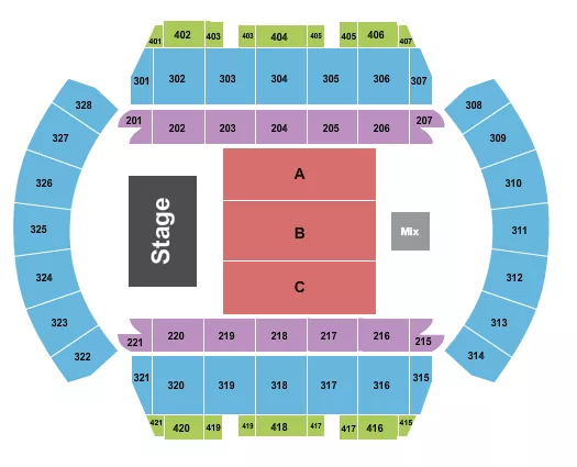 ENDSTAGE 3 Seating Map Seating Chart