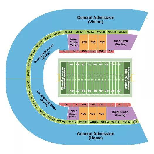 BATTLE OF THE BANDS Seating Map Seating Chart