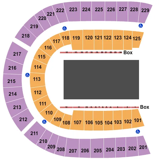 END STAGE Seating Map Seating Chart