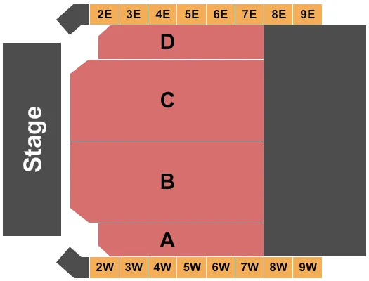 ENDSTAGE 5 Seating Map Seating Chart